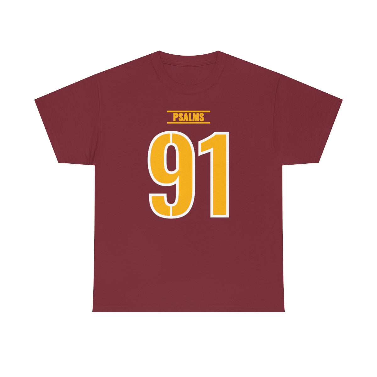 Commanders Psalms 91 Tee (Burgundy)