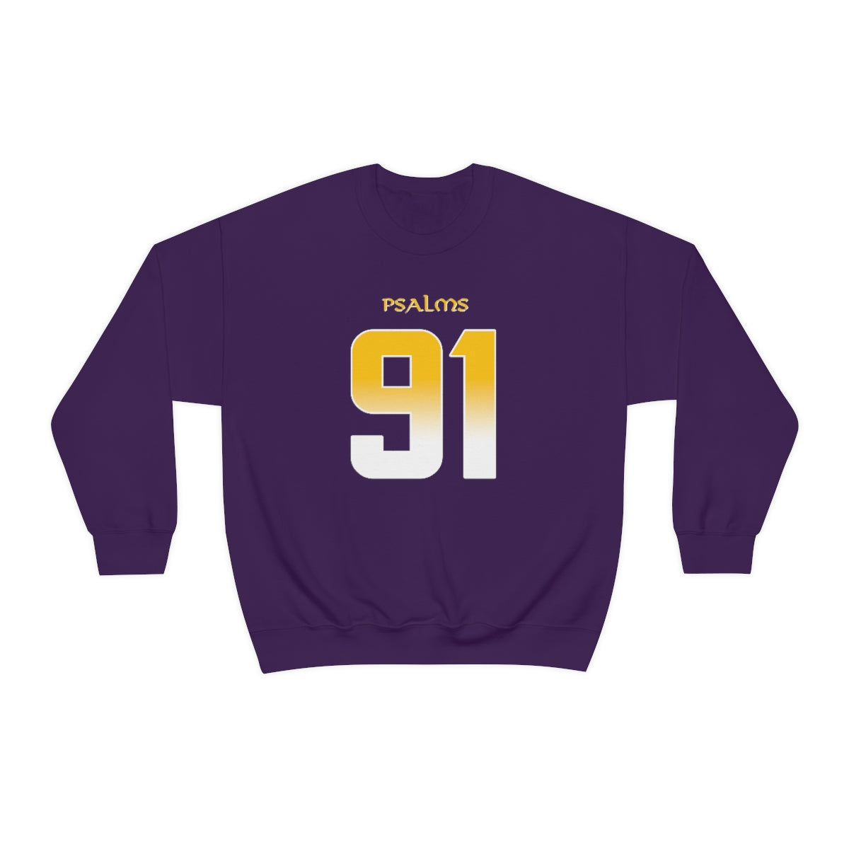 Vikings Psalms 91 Vibez Sweatshirt (Purple)
