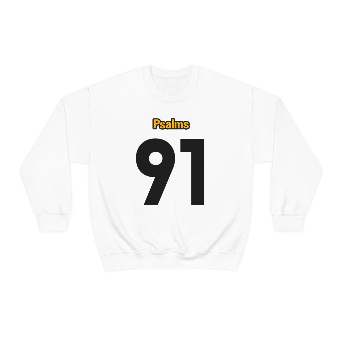 Steelers Psalms 91 Sweatshirt (White)