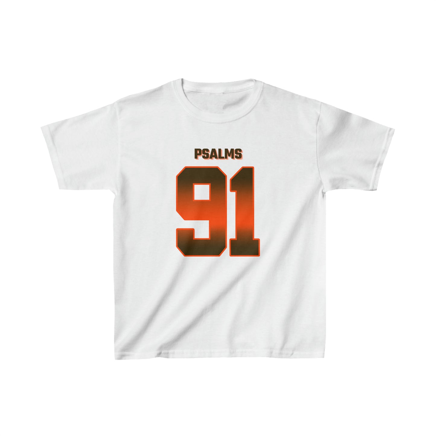 Browns Psalms 91 Vibez Tee - Girls (White)