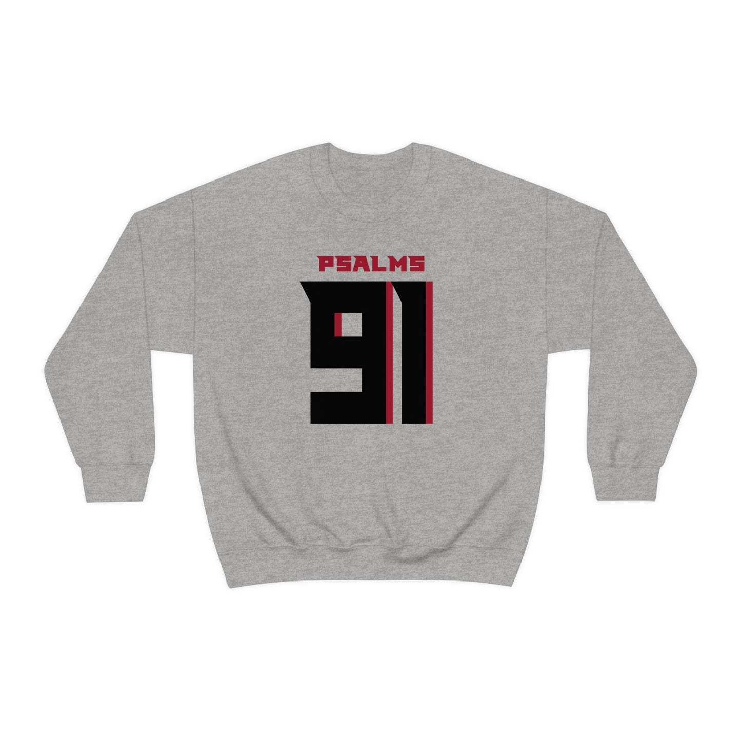 Falcons Psalms 91 Sweatshirt (Grey)