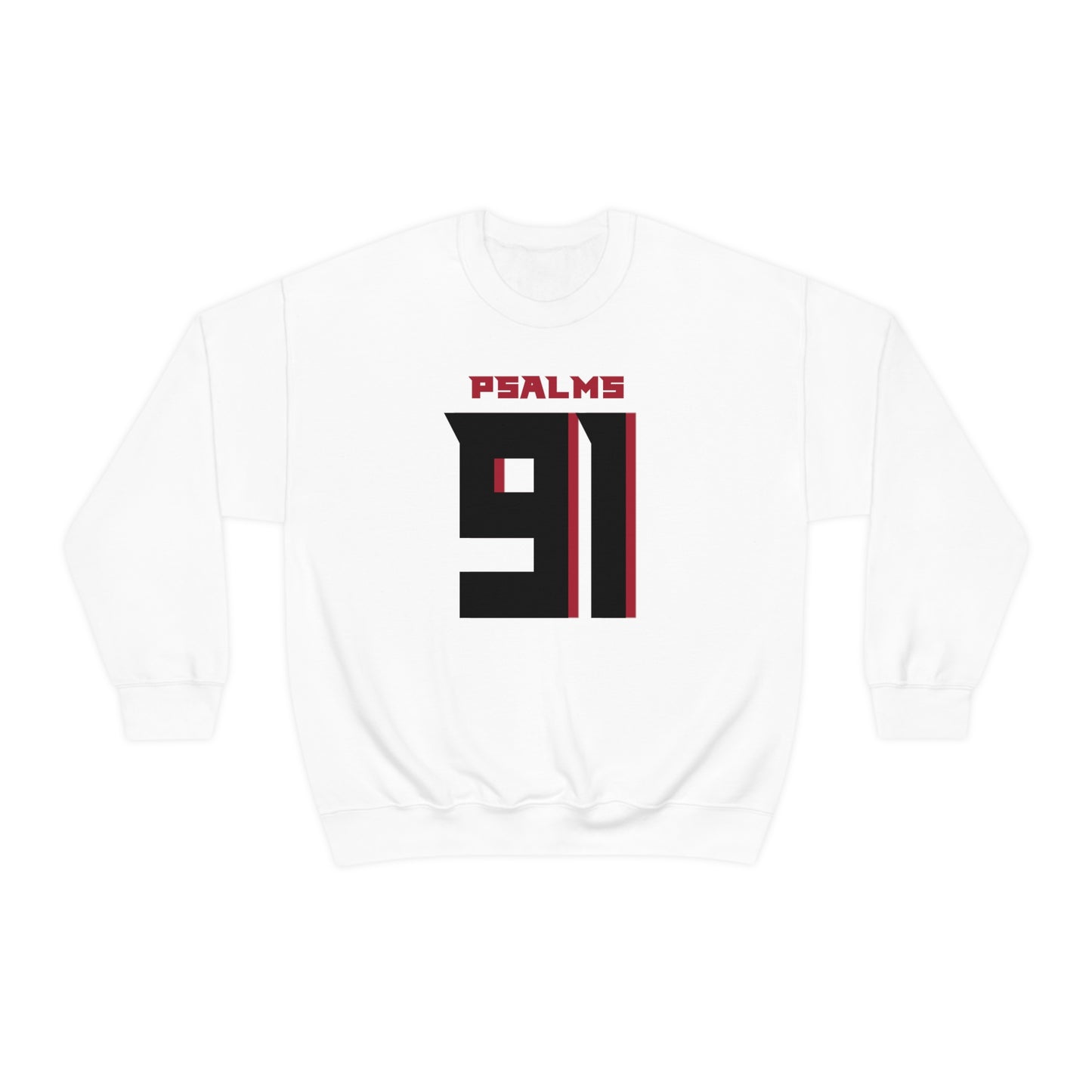 Falcons Psalms 91 Sweatshirt (White)
