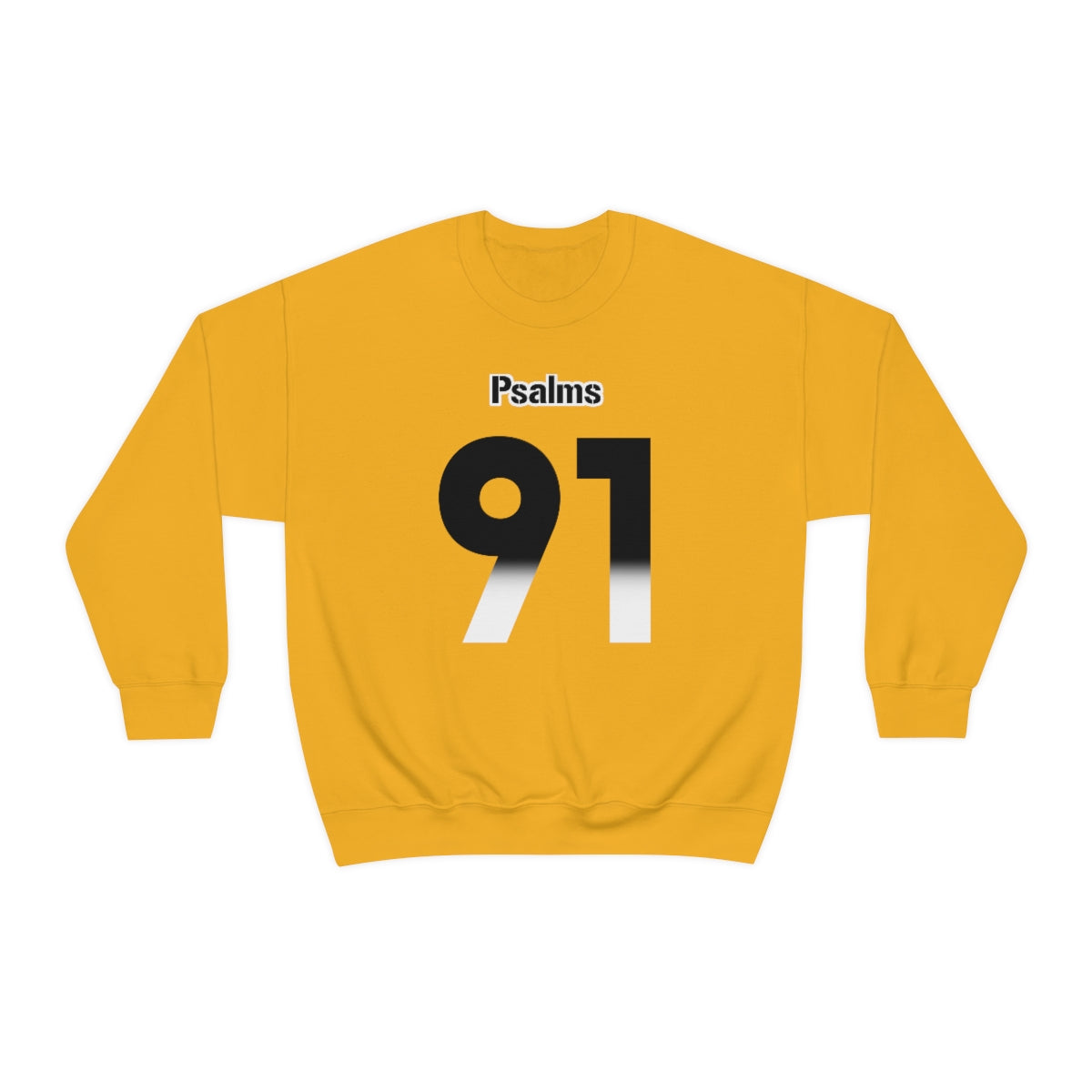 Steelers Psalms 91 Vibez Sweatshirt (Yellow)
