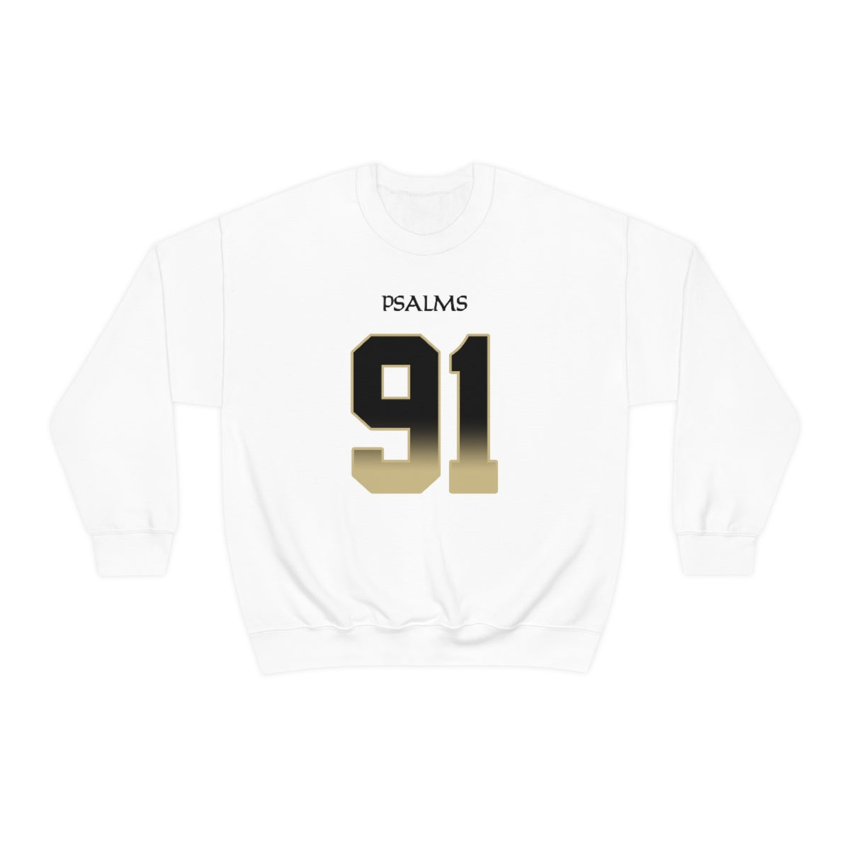 Saints Psalms 91 Vibez Sweatshirt (White)