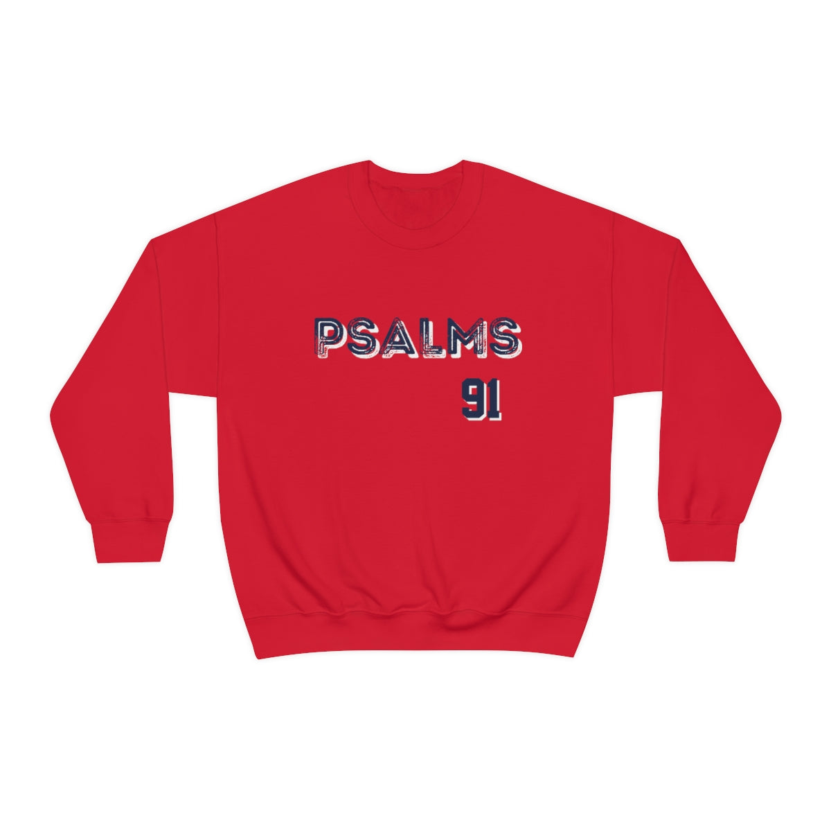 Braves Psalms 91 ATL Sweatshirt (Red)