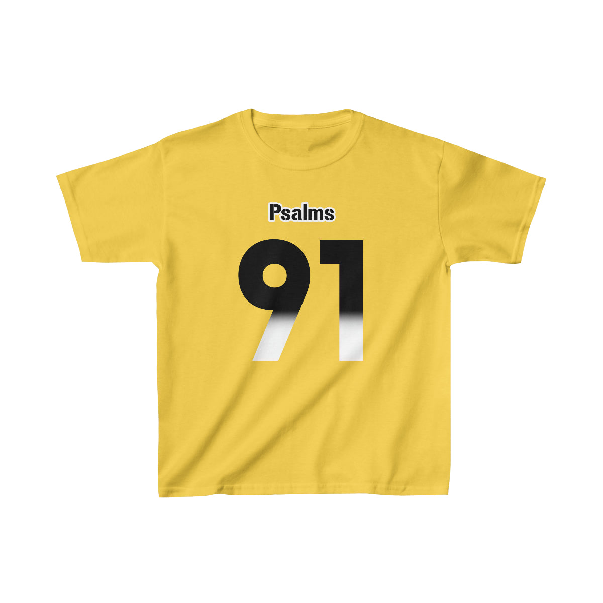 Steelers Psalms 91 Vibez Tee - Girls (Yellow)