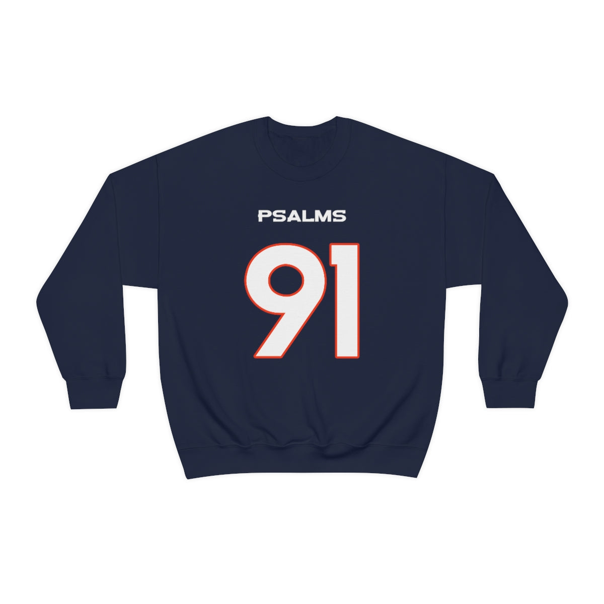 Broncos Psalms 91 Sweatshirt (Navy)