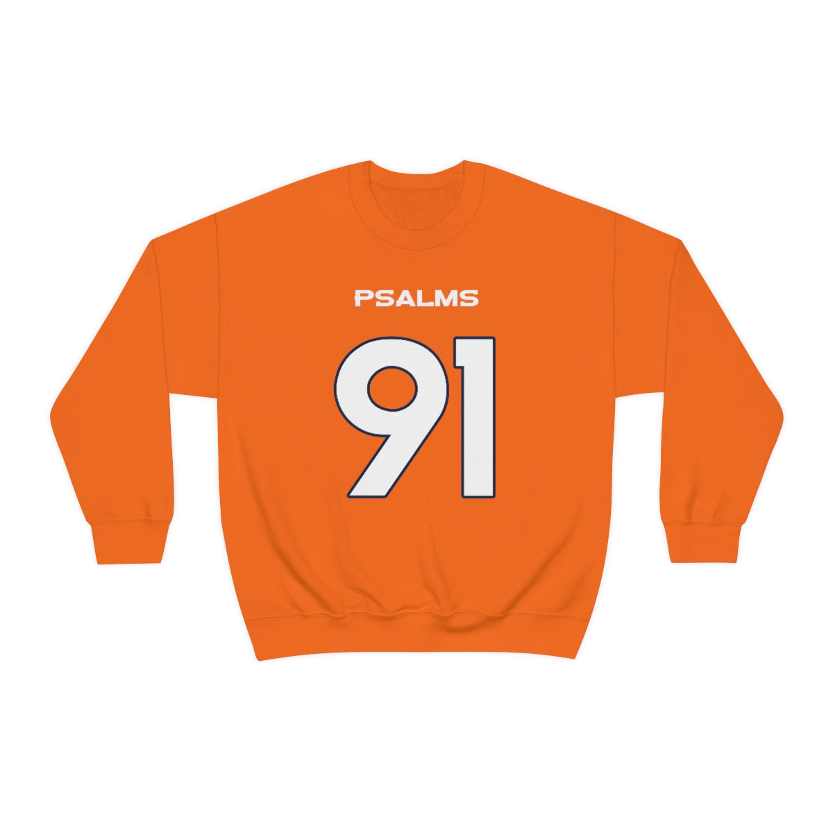 Broncos Psalms 91 Sweatshirt (Orange)