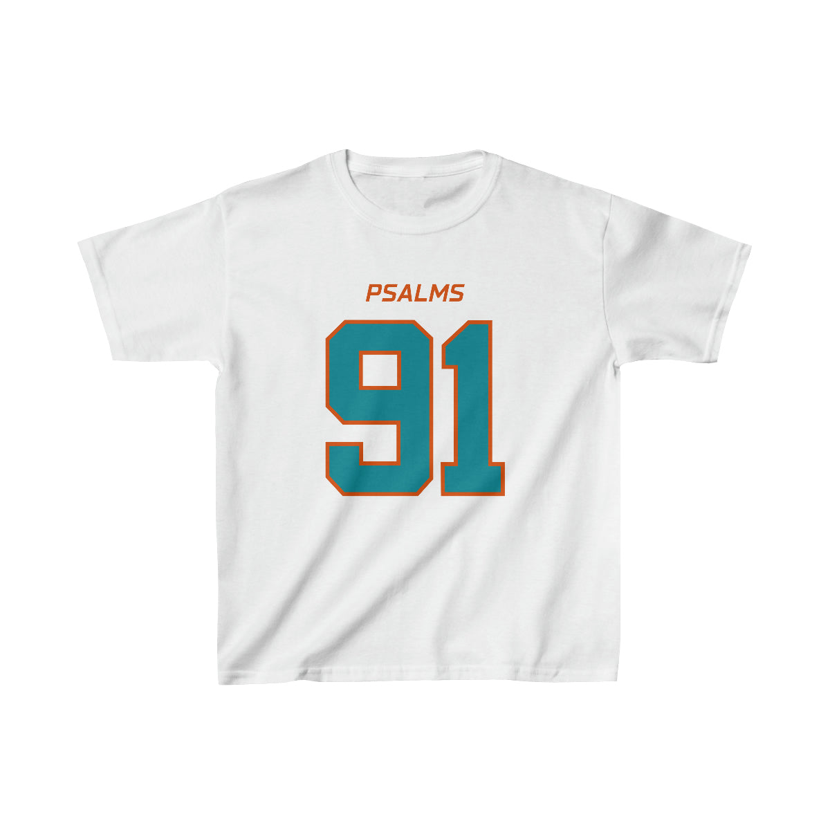 Dolphins Psalms 91 Tee - Boys (White)