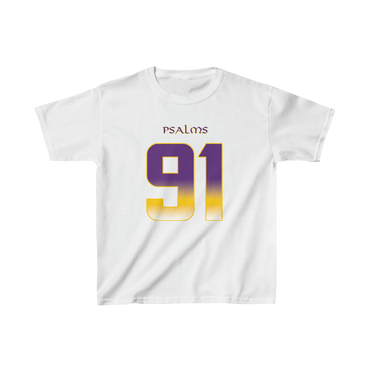 Vikings Psalms 91 Vibez Tee - Girls (White)