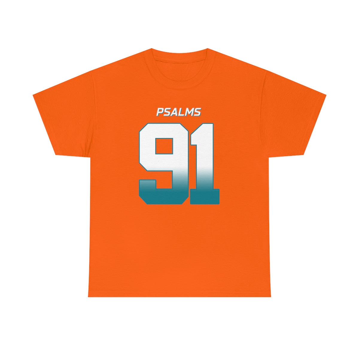 Dolphins Psalms 91 Vibez Tee (Orange)