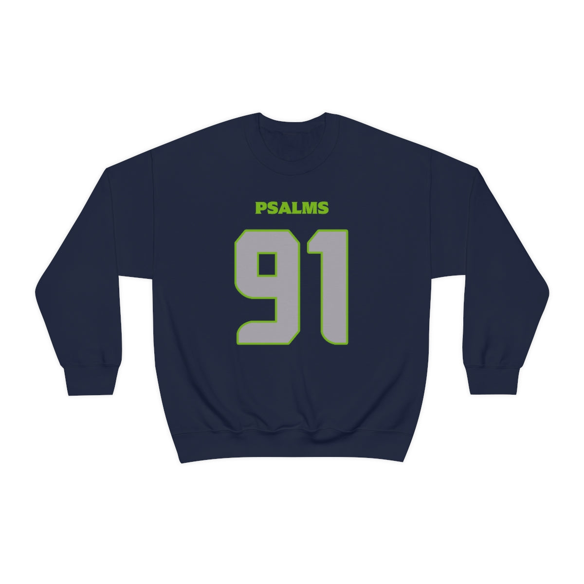 Seahawks Psalms 91 Sweatshirt (Navy)