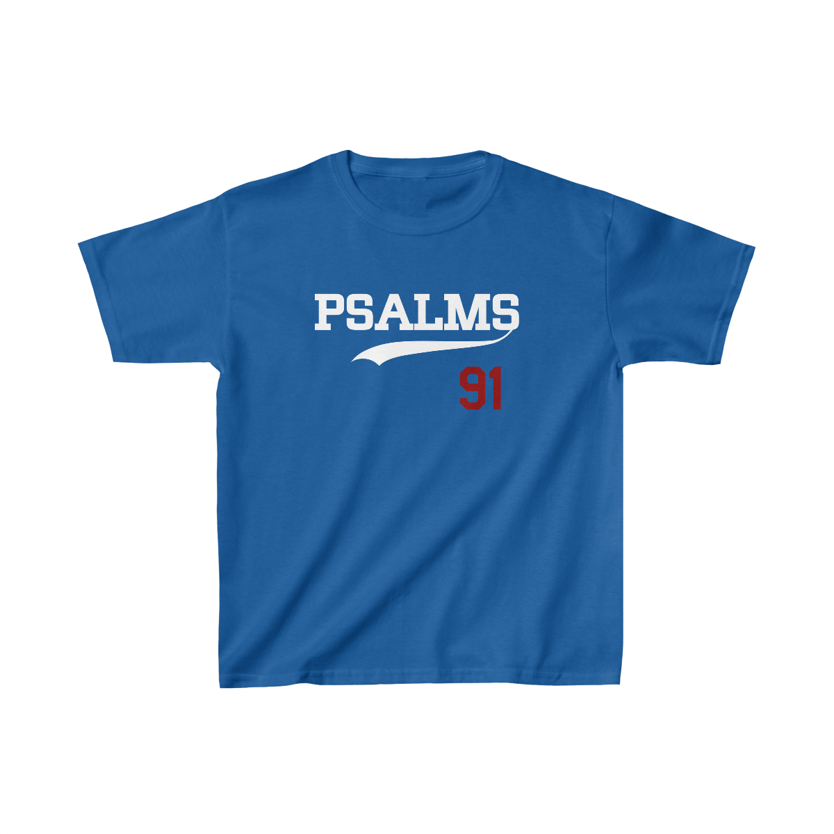 Dodgers Psalms 91 LA Tee - Boys (Royal)