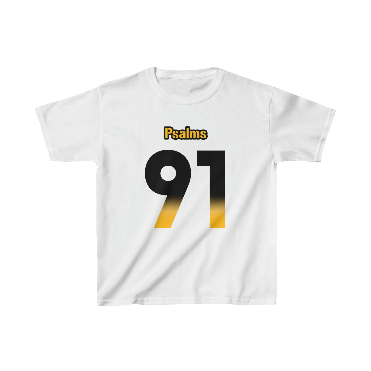 Steelers Psalms 91 Vibez Tee - Girls (White)