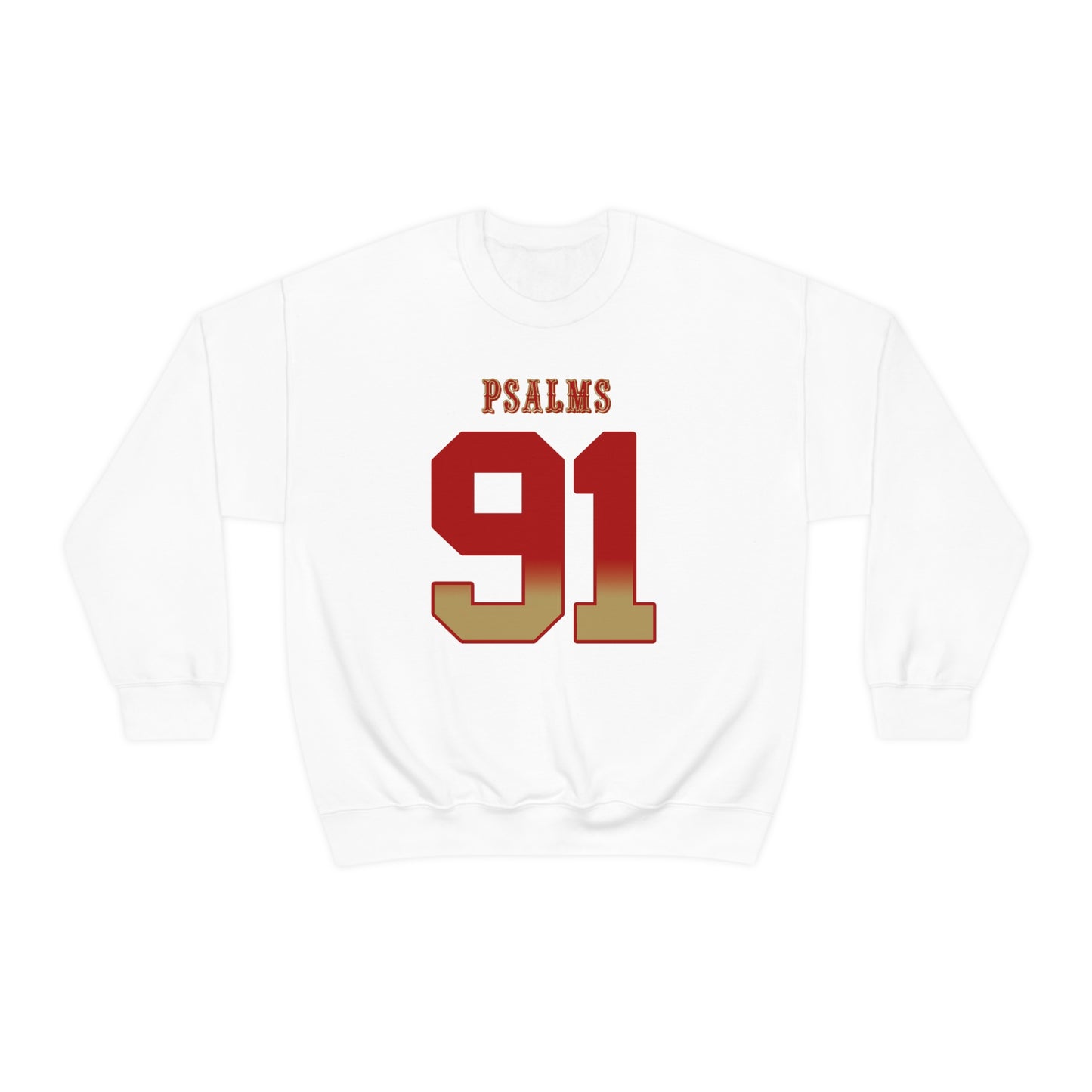 49ers Psalms 91 Vibez Sweatshirt (White)