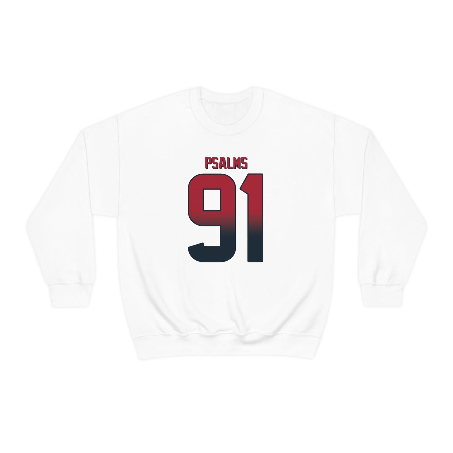 Texans Psalms 91 Vibez Sweatshirt (White)