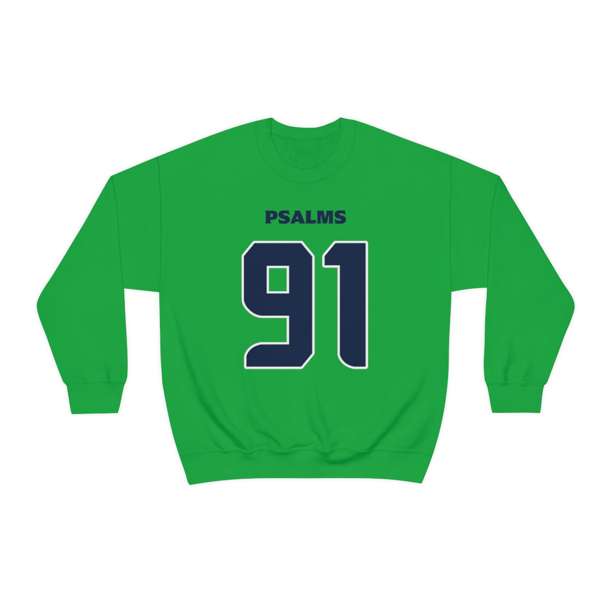 Seahawks Psalms 91 Sweatshirt (Green)