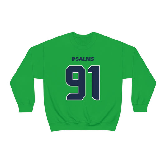 Seahawks Psalms 91 Sweatshirt (Green)