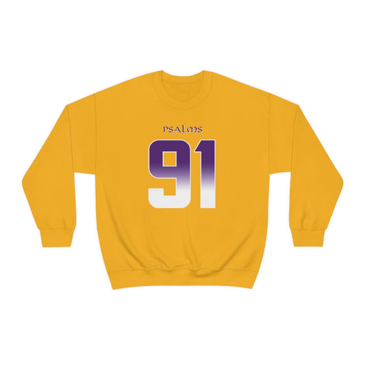 Vikings Psalms 91 Vibez Sweatshirt (Yellow)