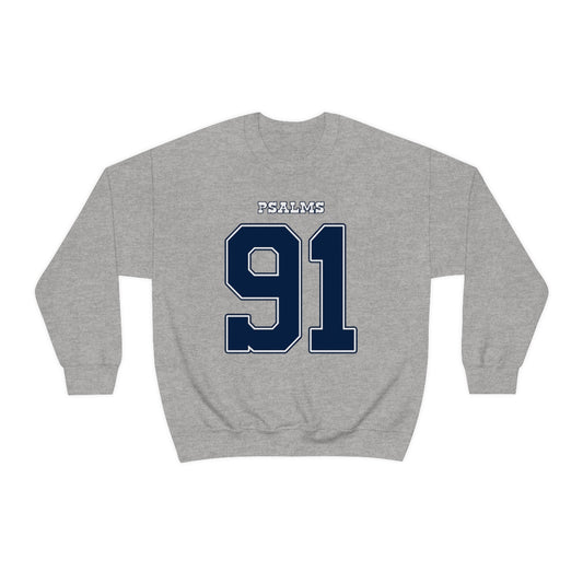 Cowboys Psalms 91 Sweatshirt (Grey)