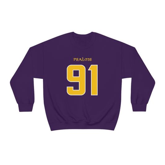 Vikings Psalms 91 Sweatshirt (Purple)