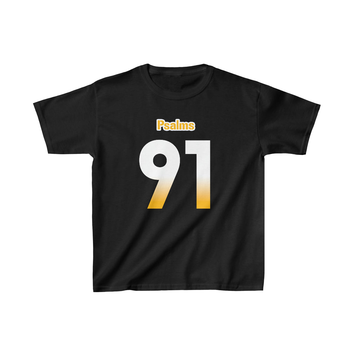 Steelers Psalms 91 Vibez Tee - Girls (Black)