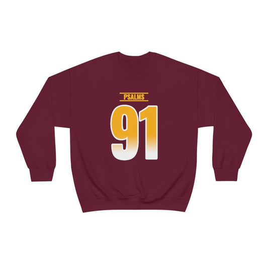 Commanders Psalms 91 Vibez Sweatshirt (Burgundy)