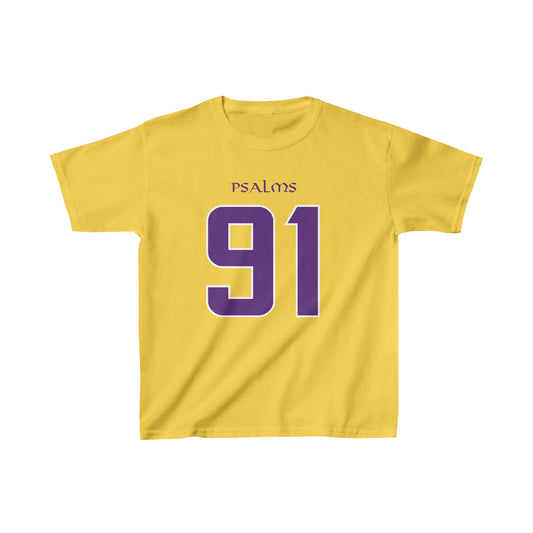 Vikings Psalms 91 Tee - Boys (Yellow)