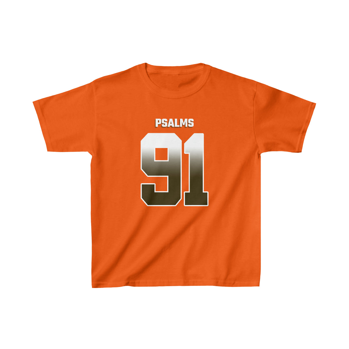 Browns Psalms 91 Vibez Tee -Girls (Orange)