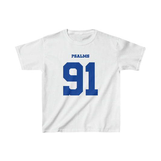 Cowboys Psalms 91 Tee - Boys (White)