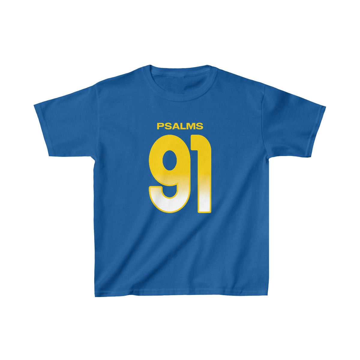 Rams Psalms 91 Vibez Tee - Girls (Blue)