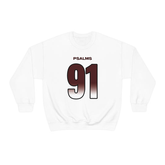 Commanders Psalms 91 Vibez Sweatshirt (White)