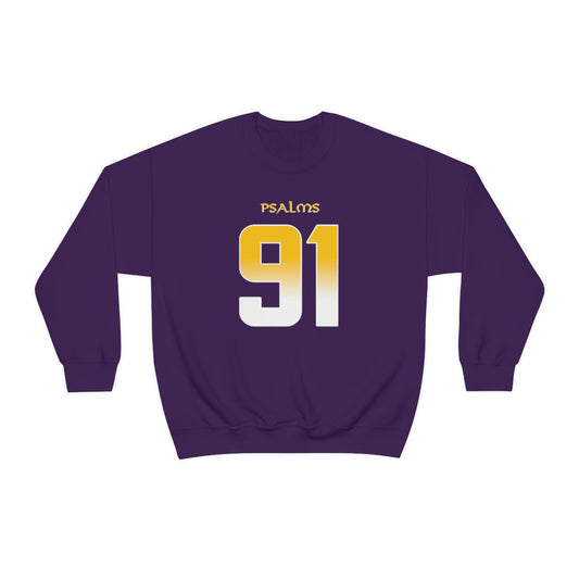 Vikings Psalms 91 Vibez Sweatshirt (Purple)