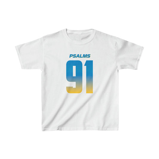 Chargers Psalms 91 Vibez Tee - Girls (White)