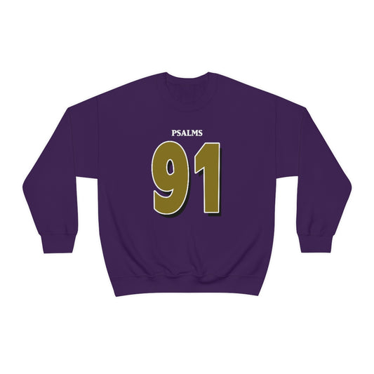 Ravens Psalms 91 Sweatshirt (Purple)