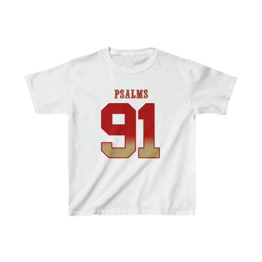 49ers Psalms 91 Vibez Tee - Girls (White)